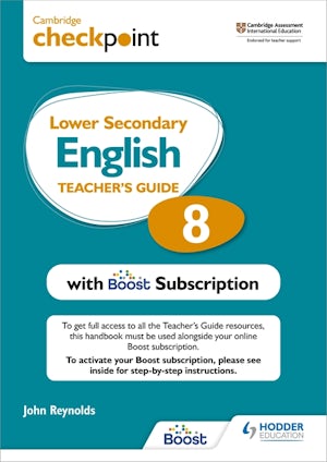 Cambridge Checkpoint Lower Secondary English Teacher's Guide 8 with Boost Subscription Booklet