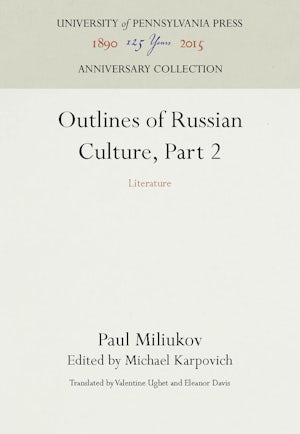 Outlines of Russian Culture, Part 2