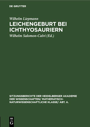 Leichengeburt bei Ichthyosauriern