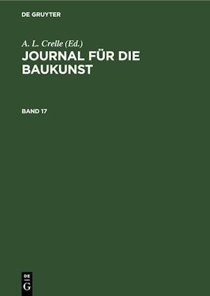 Journal für die Baukunst. Band 17