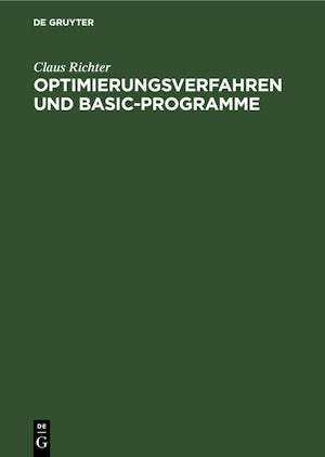 Optimierungsverfahren und BASIC-Programme