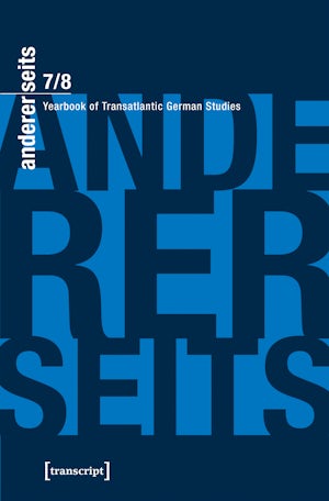andererseits - Yearbook of Transatlantic German Studies