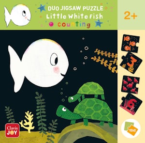 Duo Jigsaw Puzzle. Little White Fish. Counting